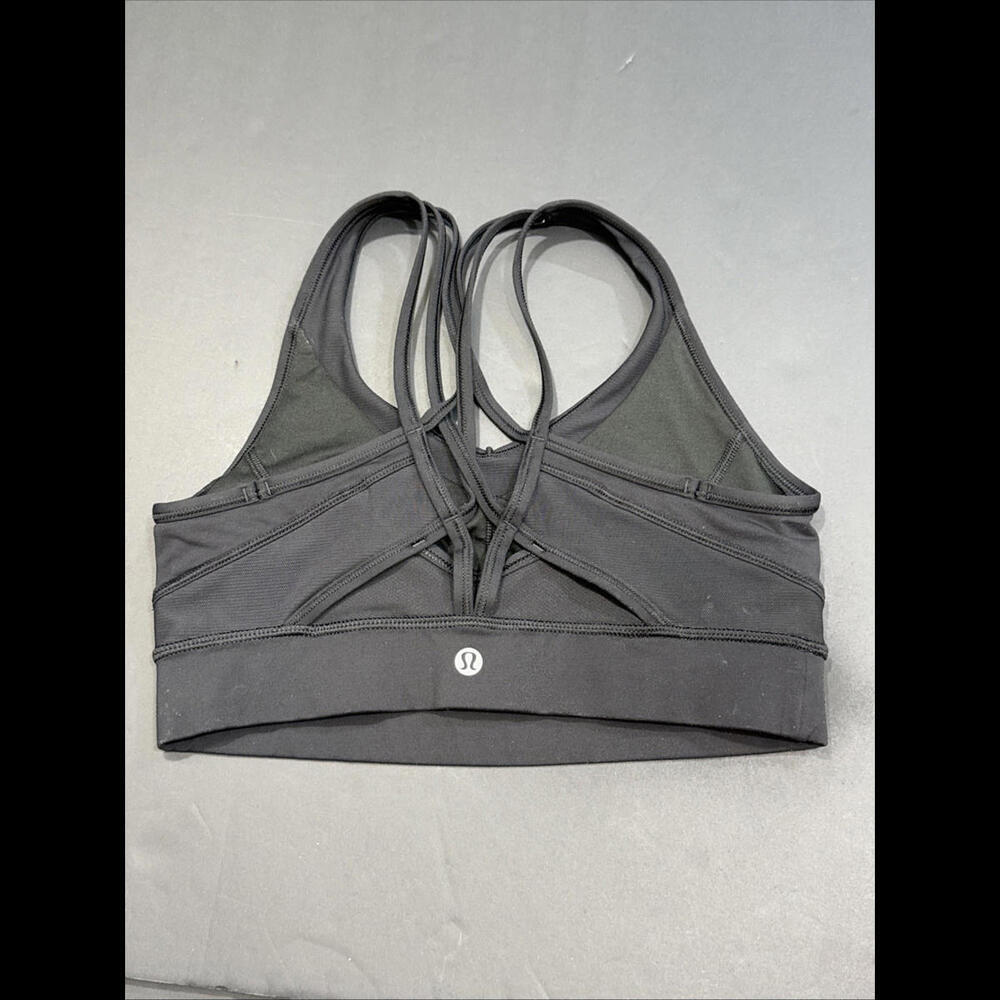 lululemon athletica Black Sports Bra with Pink Accents - Picture 7 of 8
